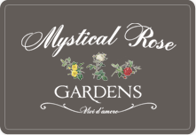 Mystic rose gardens logo.