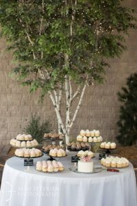 View of the cupcakes arranged on the table