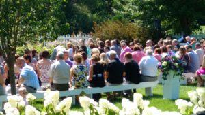 Group of people at the wedding event