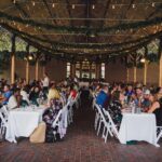 People having lunch at the wedding